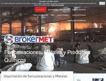 Tablet Screenshot of brokermet.com